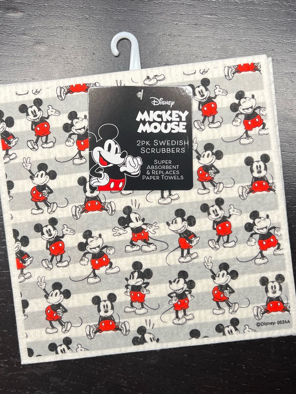 B💲5 🆕 Disney Mickey Mouse Re-useable Swedish Scrubbers Wash Cloths | 7700